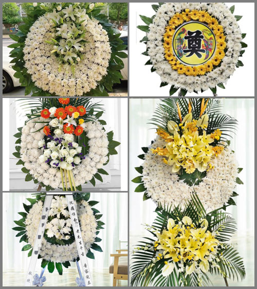 湖北黄石市阳新县木港镇排港村花圈速递
